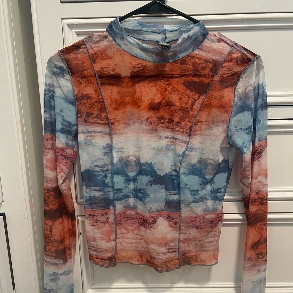 Wild Fable Long Sleeve Sheer Mesh Top | US Size XS